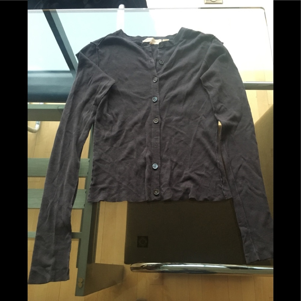 Gray cotton sweater